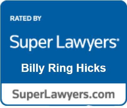 Rated By | Super Lawyers | Billy Ring Hicks | SuperLawyers.com | 2014 - 2022